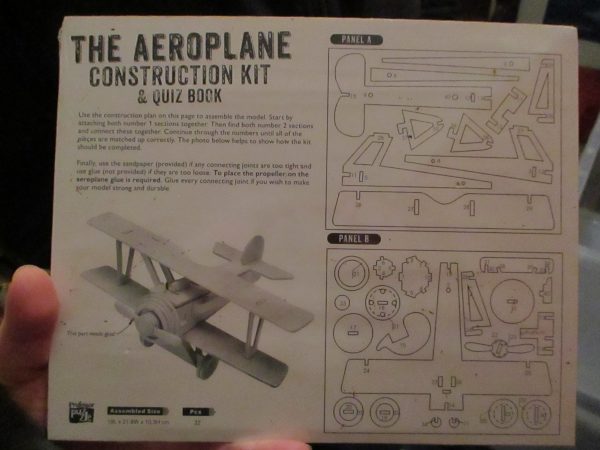 Brand New - Sealed - Wooden Aeroplane Aircraft and Quiz Book - Image 7