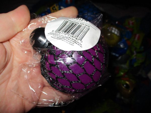 Purple Squishy Mesh Ball Toy - Hoot - Image 3