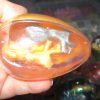 Orange Goo in Gold Shell - Twin Alien Egg Slime Toy - Hoot