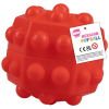 Hollow Red Hexagonal Sensory Pop Ball Toy - Hoot