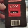 Genuine Single Zippo Lighter Wick "Fits All Zippo Lighters"