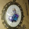 Vintage Style Alice In Wonderland Glass Cabochon Pendant w/chain - GoblinDreams - Image 2