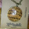 Vintage Style Planchette Ouija Glass Cabochon Pendant with chain - GoblinDreams