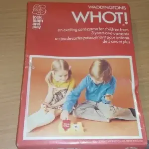 Whot! vintage card game. Waddington's 1977. Complete And With Tray For Travel