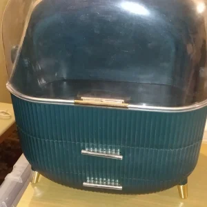 Plastic Cosmetic Storage Caddy With Drawers And Handle