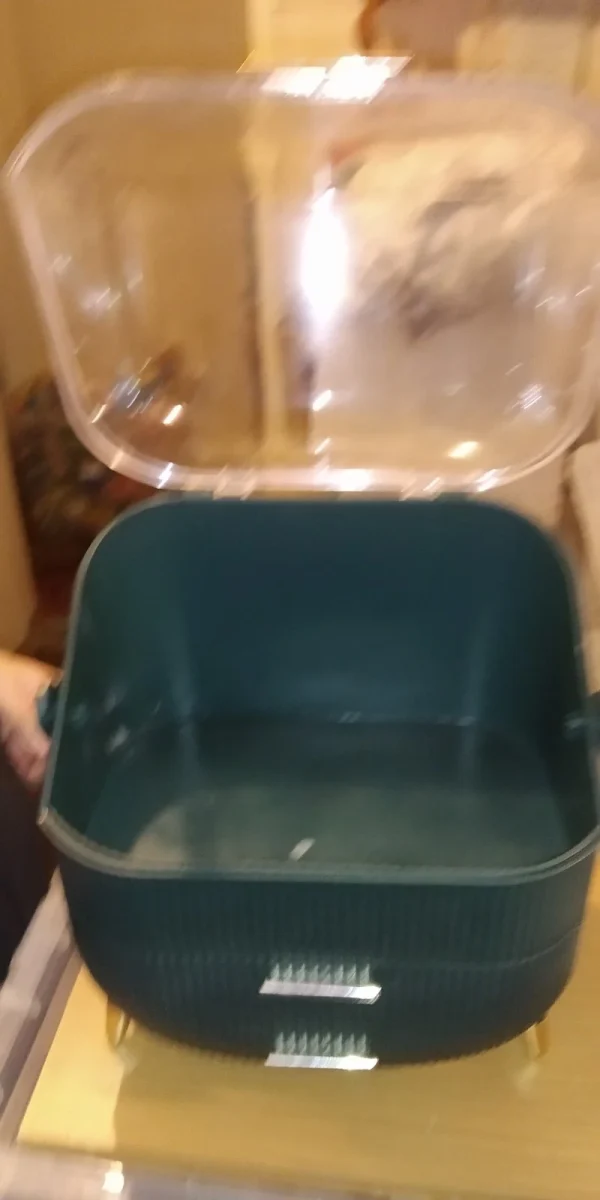 Plastic Cosmetic Storage Caddy With Drawers And Handle - Image 5