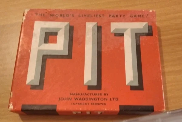 Vintage John Waddington PIT Card Game with Bull Bear Cards Assume Complete-Boxed