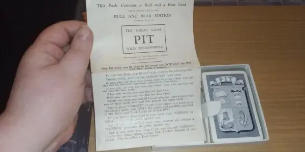 Vintage John Waddington PIT Card Game with Bull Bear Cards Assume Complete-Boxed - Image 3