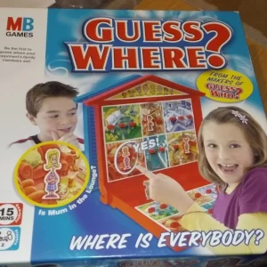 Guess Where? Where Is Everybody? Board Game- MB Games - 2005 - 100% Complete VGC