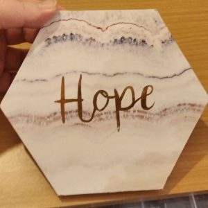 Hope Hexagonal hanging sign