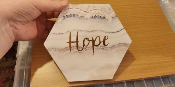Hope Hexagonal hanging sign