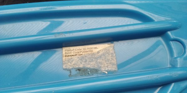 Slender Blue Plastic Kick Board Skateboard 22.5" X 6" - Image 8