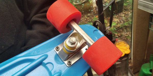 Slender Blue Plastic Kick Board Skateboard 22.5" X 6" - Image 6