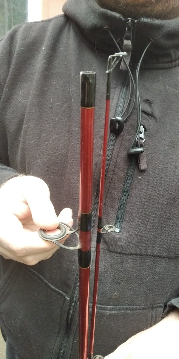 Shakespeare Firebird 7' Telescopic Fishing Rod & Reel- Black/Red (01E12BJ) Used - Image 10