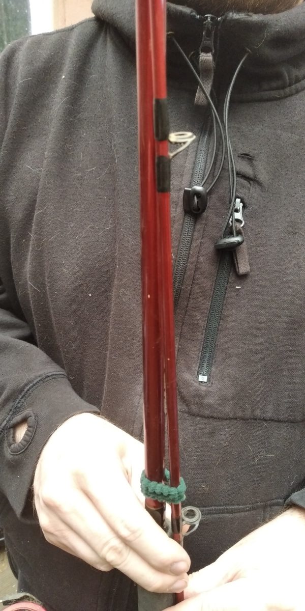 Shakespeare Firebird 7' Telescopic Fishing Rod & Reel- Black/Red (01E12BJ) Used - Image 4
