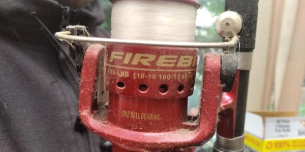Shakespeare Firebird 7' Telescopic Fishing Rod & Reel- Black/Red (01E12BJ) Used - Image 5