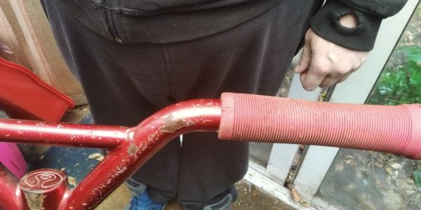 Kids Red Metal Push Scooter By Neco Used Scuffed But Good Condition - Image 7