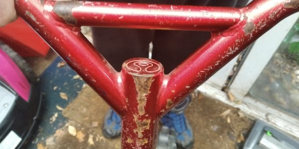Kids Red Metal Push Scooter By Neco Used Scuffed But Good Condition - Image 12