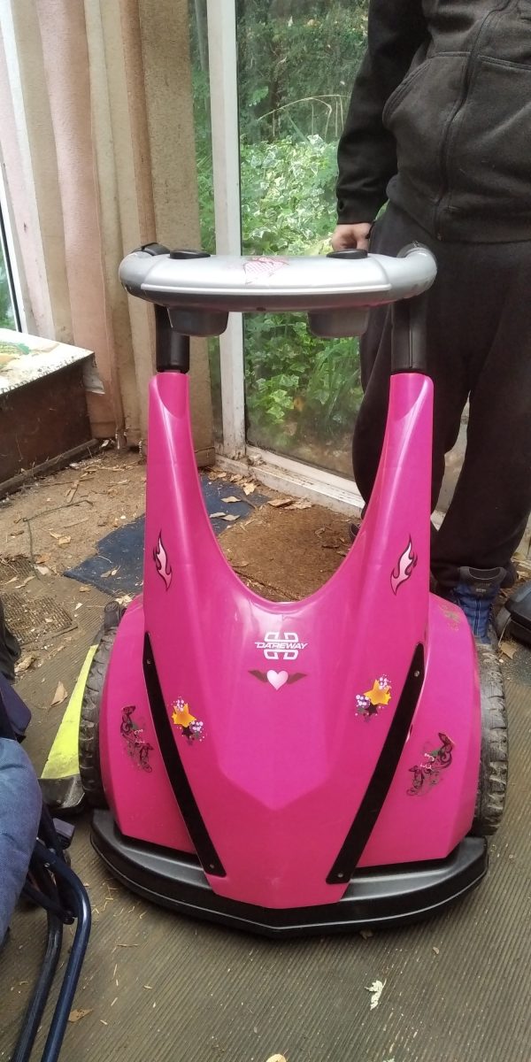 FEBER DAREWAY 12v Ride on Kids Pink Segway Used Working Complete With Charger - Image 8
