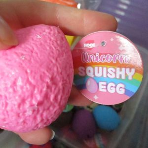 Pink Squishy Unicorn Egg - Liquid Filled with baby Unicorn inside - Hoot
