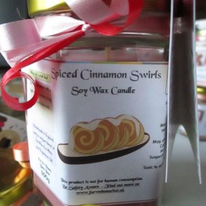 Spiced Cinnamon Swirls Scented Soy Wax Candle 300g