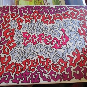 Gradient Flame Art Purple Red Blue - Box Frame Canvas - JGPaws