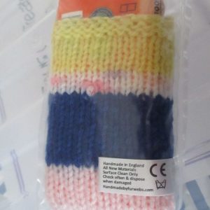 Pink / Blue / Yellow / Speckled Knitted Tissue Caddy with Tissues - Knitted By KittyMumma