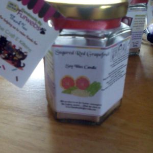 Sugared Red Grapefruit Scented Soy Wax Candle 300g