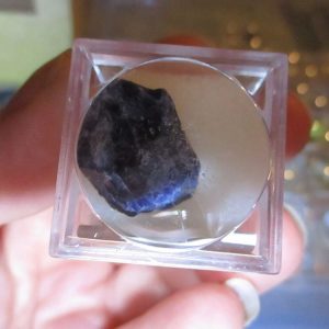 Sodalite Mineral/Gem Stone Fragment in Display Magnification Box
