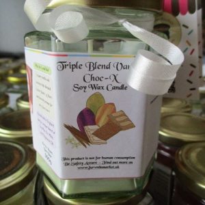 Triple Blend Vanilla Choc-X Scented Soy Wax Candle 300g