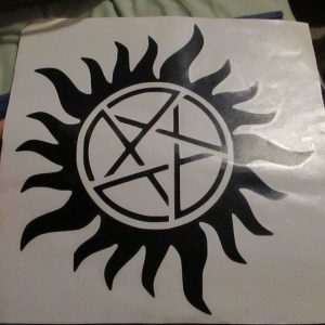 Large Supernatural Logo Decal Transfer