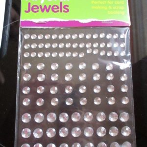 Clear Krystal Jewels 110pc Self Adhesive Gems - Crafty Creations