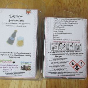 Bay Rum Scented Soy Wax Melts Pack