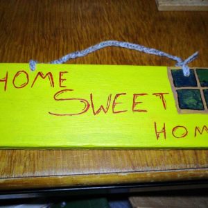 Home Sweet Home - Wooden Painted Sign