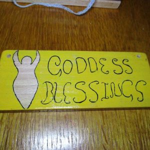 Goddess Blessings - Wooden Painted Sign