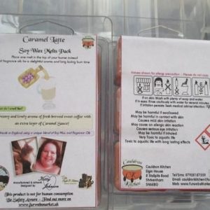 Caramel Latte Scented Soy Wax Melts Pack