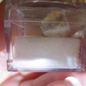 Howlite Gem Mineral/Gem Fragment in Display Magnification Box