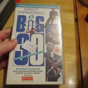 Amnesty International's Big 30 - VHS - VGC Tape & Case - Pal (S2400611)