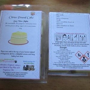 Citrus Pound Cake Scented Soy Wax Melts Pack