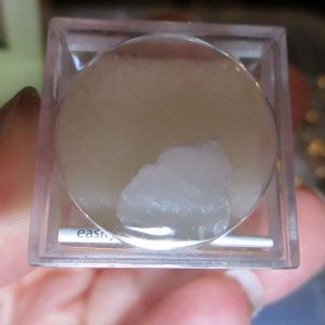 Alabaster Mineral/Gem Stone Fragment in Display Magnification Box