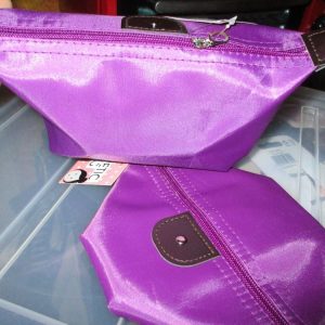 Purple Folded Cosmetics Toiletries Travel Wash Bag - Look At Me