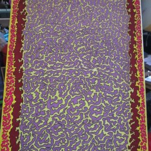 Inverted Gradient - Yellow Burgundy Lime Pink Purple - Box Frame Canvas - JGPaws
