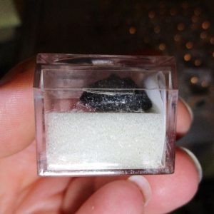 Smoky Quartz Mineral/Gem Stone Fragment in Display Magnification Box