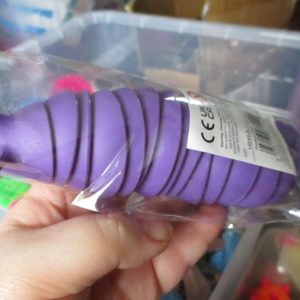 Purple Plastic Wriggly Slug Fidget Toy Figure - Hoot