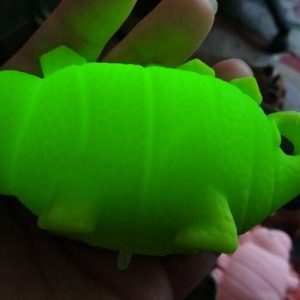 Pale Green Light Up Puffy Dinosaur with colourful LED ball inside - Hoot