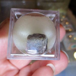 Rhodonite Mineral/Gem Stone Fragment in Display Magnification Box