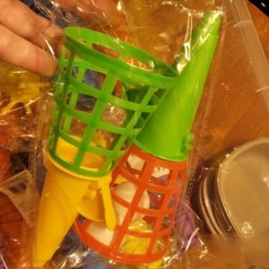 Plastic Cone Catch Game - 2 Baskets 2 Balls - Hoot