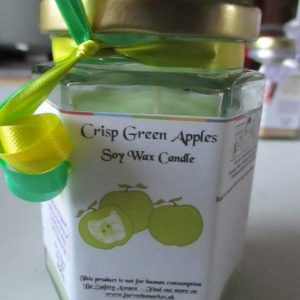Crisp Green Apples Scented Soy Wax Candle 300g