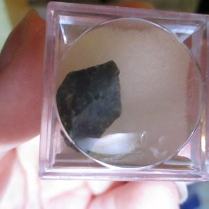 India Agate Mineral/Gem Stone Fragment in Display Magnification Box