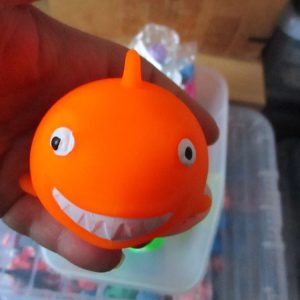 Orange Squishy Shark - Hoot